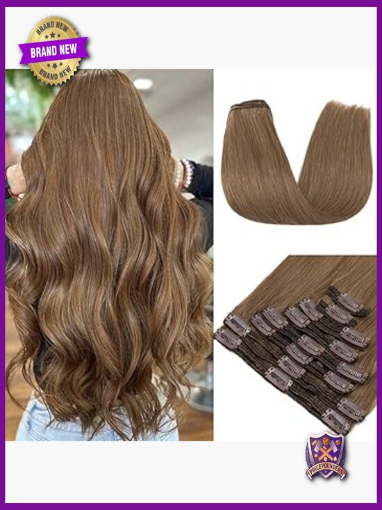 100% Remy Human Hair Clip In Extensions 22\